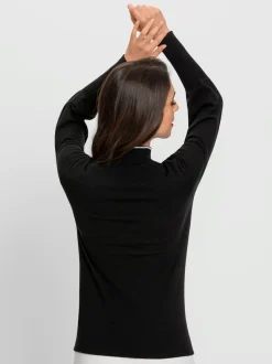Pull à col montant 50% viscose