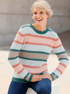 Pull encolure ronde maille chenille douce