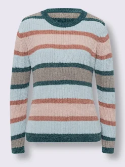 Pull encolure ronde maille chenille douce