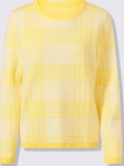 Pull encolure ronde superbe tricot jacquard