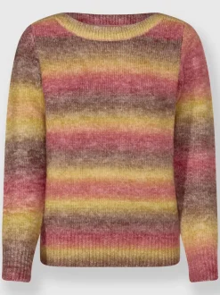 Pull en tricot dégradé de couleur