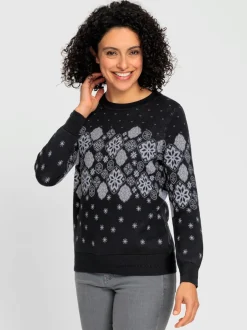 Pull jacquard qualité coton