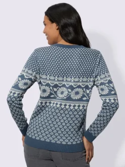 Pull jacquard tricot jacquard de qualité