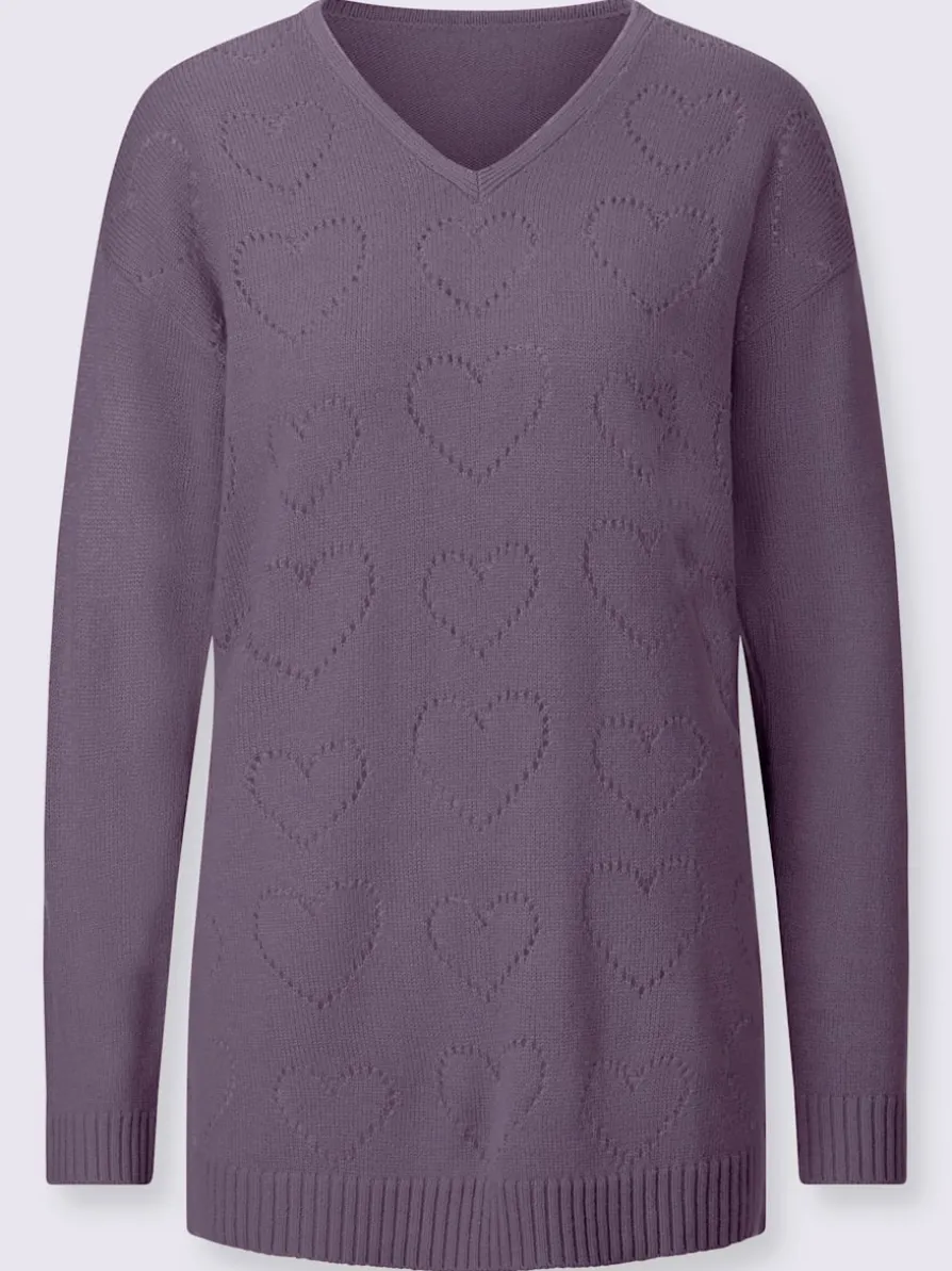 Pull long encolure en v affinante