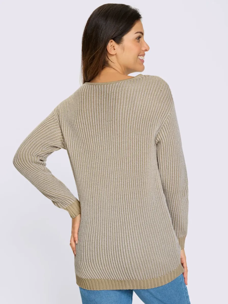 Pull long 2% fils métallisés