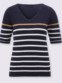 Pull à manches courtes toucher doux