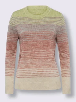 Pull à manches longues dégradé de couleur