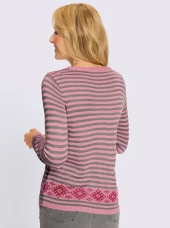 Pull à manches longues joli motif norvégien