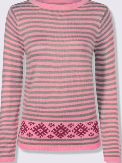 Pull à manches longues joli motif norvégien