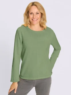 Pull à manches 3/4 pur coton