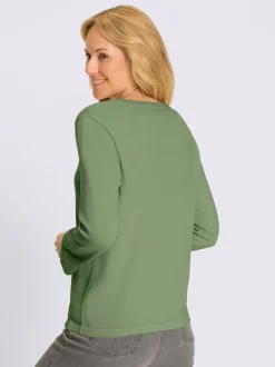 Pull à manches 3/4 pur coton