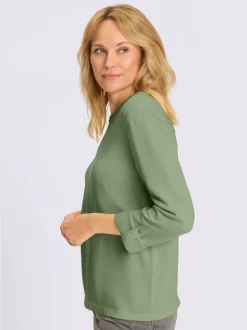 Pull à manches 3/4 pur coton