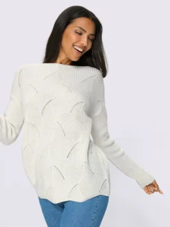 Pull motif maille moderne