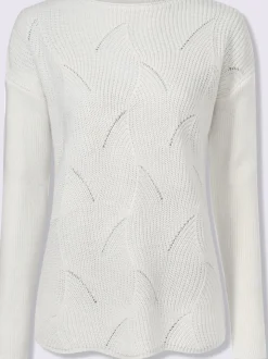 Pull motif maille moderne