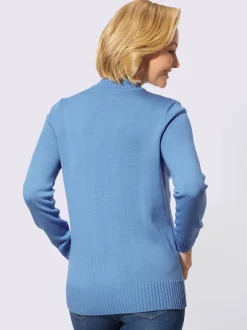 Pull motif torsadé devant