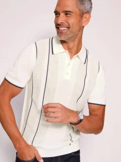 Pull polo bords-côtes pratiques