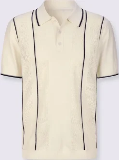 Pull polo bords-côtes pratiques