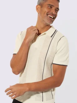 Pull polo bords-côtes pratiques