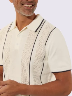 Pull polo bords-côtes pratiques