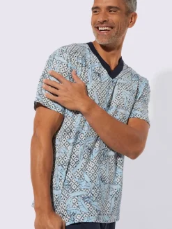 Pyjama court jersey fin