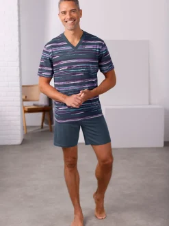 Pyjama court jersey fin