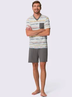 Pyjama court jersey fin