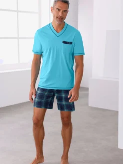 Pyjama court jersey fin