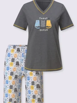 Pyjama court jersey fin