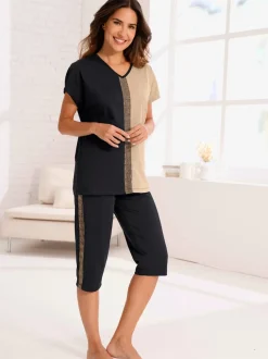 Pyjama court jersey fin