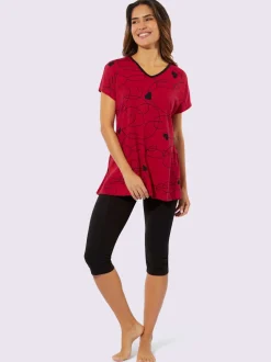 Pyjama court jersey fin