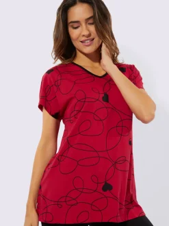Pyjama court jersey fin