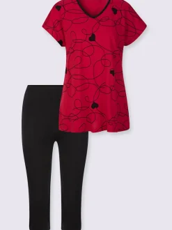 Pyjama court jersey fin