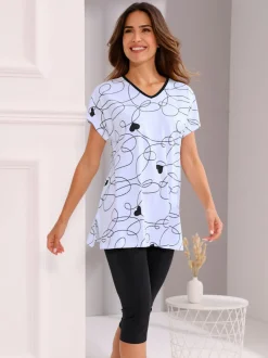 Pyjama court jersey fin