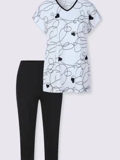 Pyjama court jersey fin