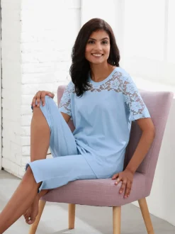 Pyjama court jersey fin