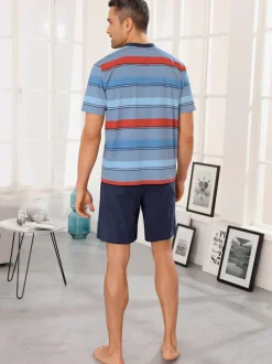 Pyjama court rayures tendance