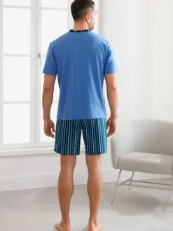 Pyjamas courts jersey fin