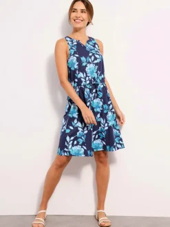 Robe d'été coulisse à la taille