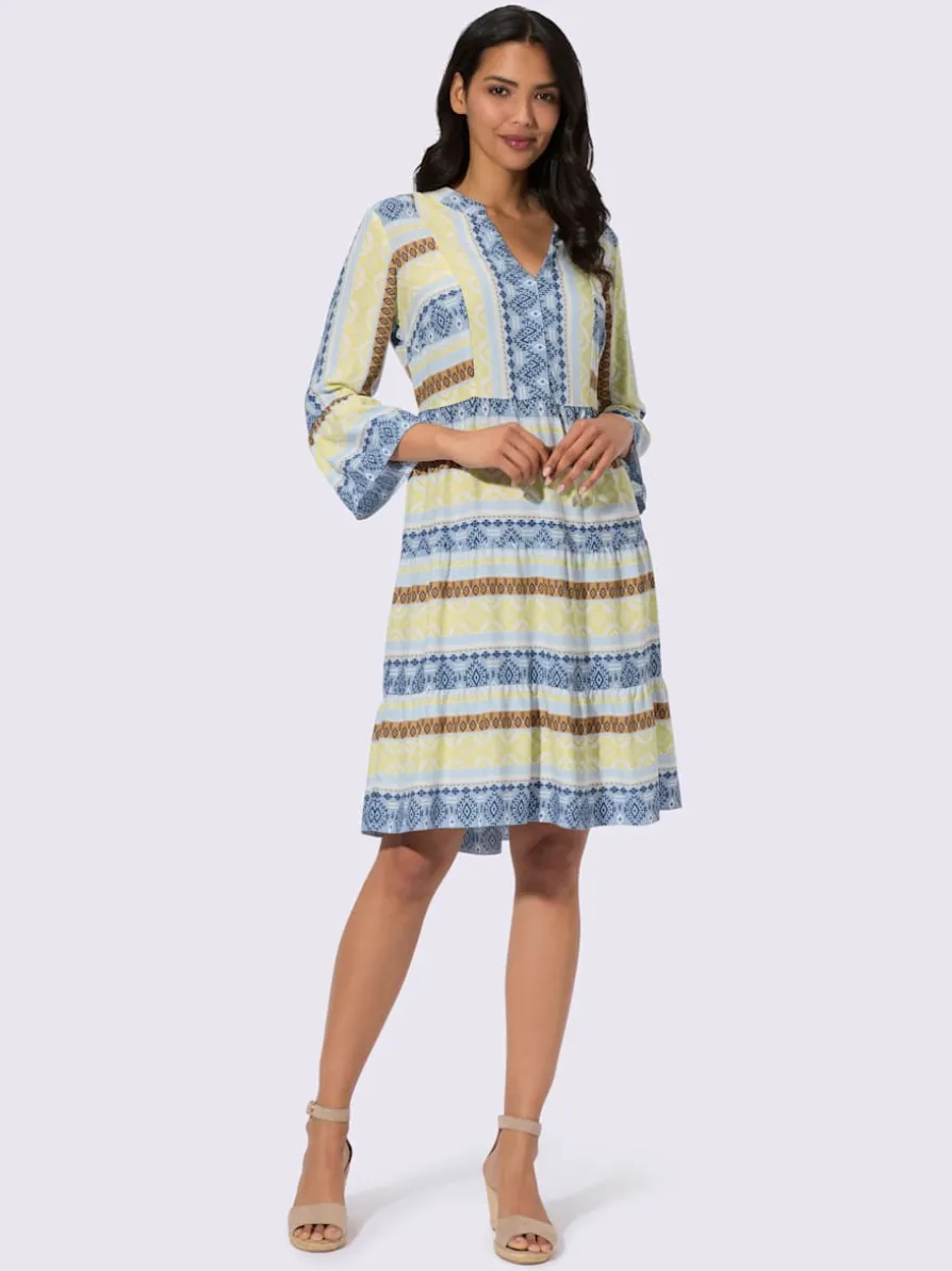 Robe à effet étagé viscose douce et fluide