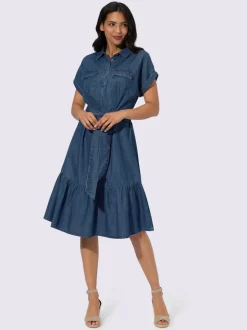 Robe en jean qualité tissée