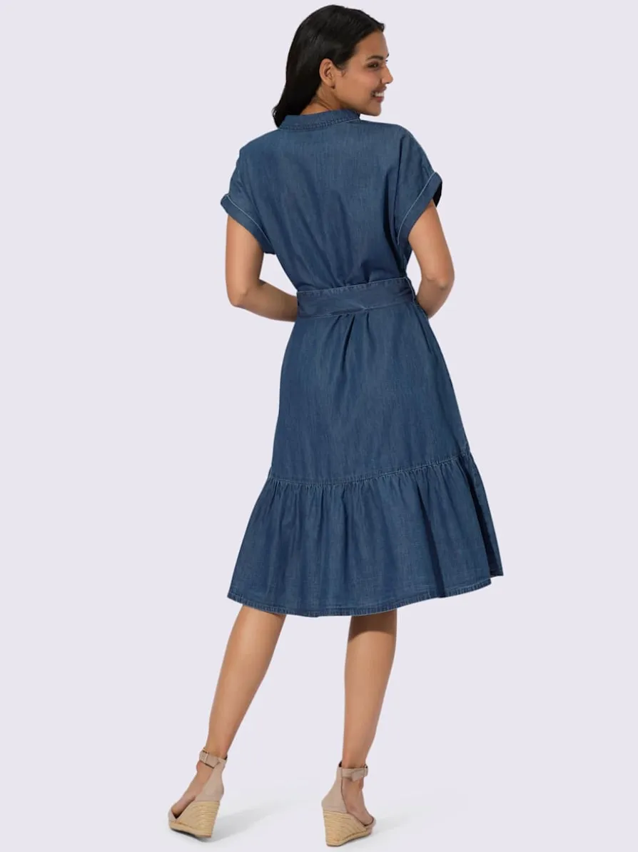 Robe en jean qualité tissée