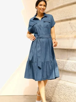 Robe en jean qualité tissée