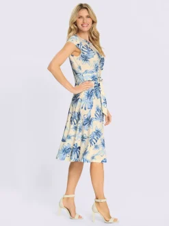 Robe en jersey ceinture à nouer