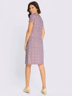 Robe en jersey coulisse avec lien à nouer à la taille