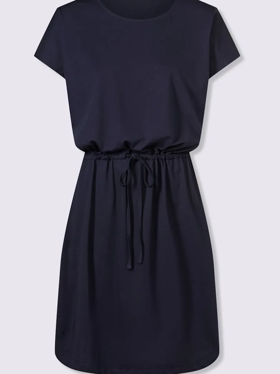 Robe en jersey coulisse avec lien à nouer à la taille
