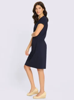 Robe en jersey coulisse avec lien à nouer à la taille