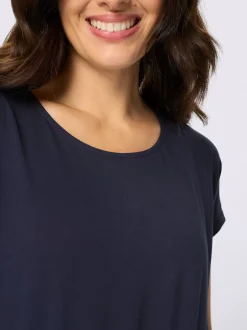 Robe en jersey coulisse avec lien à nouer à la taille