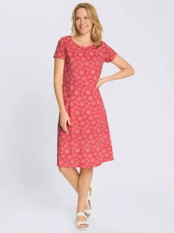 Robe en jersey coutures décoratives affinantes