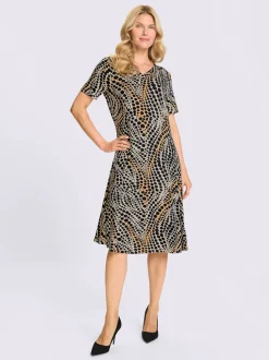 Robe en jersey coutures princesse structurantes