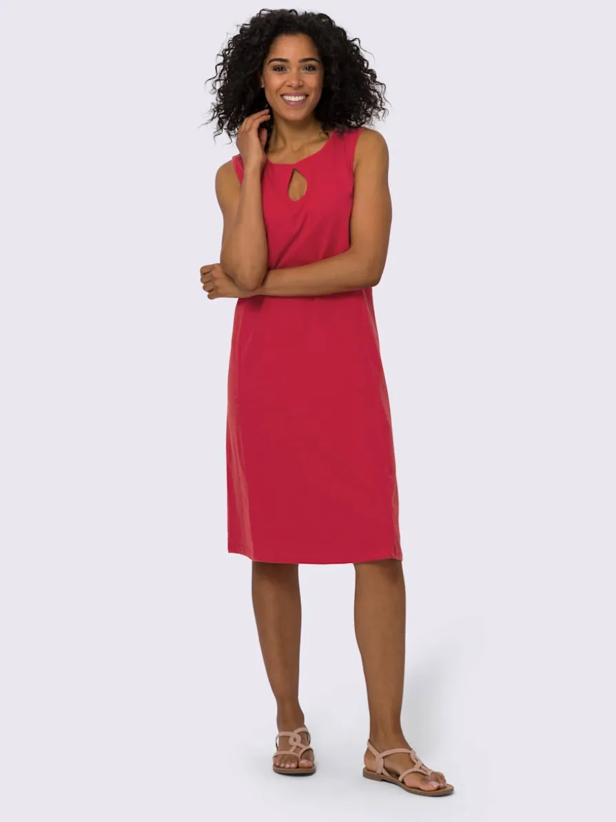 Robe en jersey découpes en forme de larme